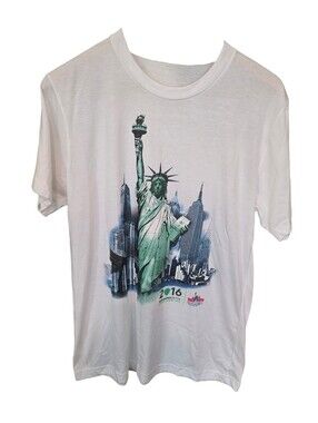 2016 National Park Service Centennial Statue Of Liberty White T-Shirt NWT Sz M